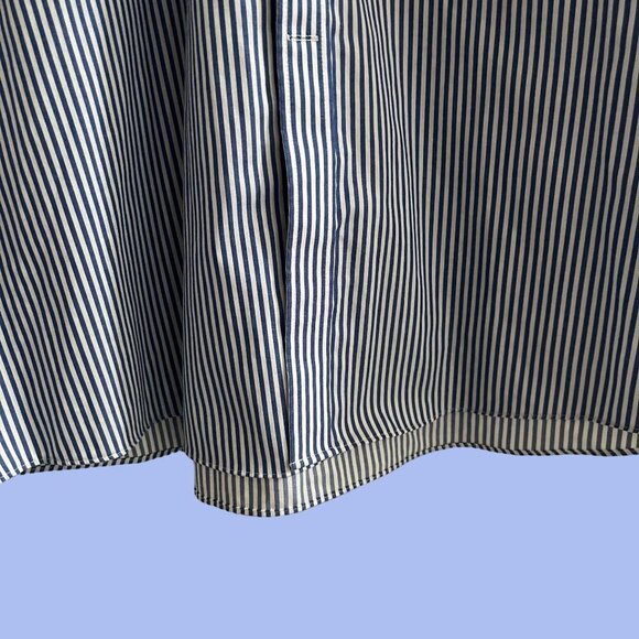 Michael Kors Dress Shirt Adult Blue Striped Button Down Non Iron Easy Care - Picture 6 of 10